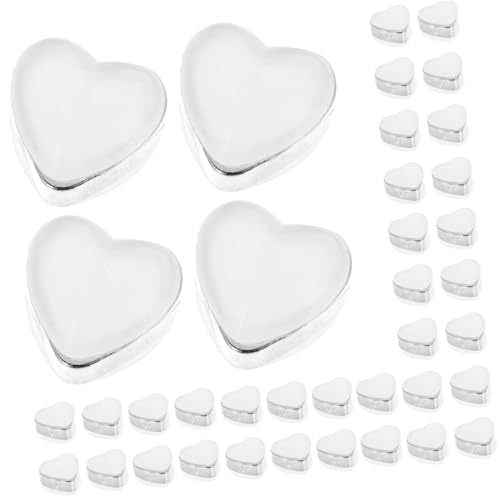 Homoyoyo 100 Stück Teiliges Silikon Ohrring stopper Herzform Ohrstecker Verschluss Langlebig Hautfreundlich für Sicheren Halt Modisch für Damen und Alltagsgebrauch von Homoyoyo