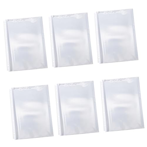Homoyoyo 100 Stück Teiliges Transparente Binder Pockets mit Löchern Schutzfolie für Dokumente Praktische Ordner Einlagen Langlebige Klarsichthüllen für Büro Schule und Zuhause von Homoyoyo