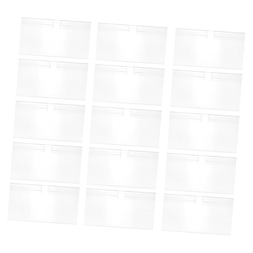 Homoyoyo 100 Stück Teiliges Transparentes Etikettenhalter für Supermarkt und Einzelhandel PVC Preisschildhalter mit Doppeldraht aufhängung Wiederverwendbar Geeignet für Regale und Homoyoyo 100 Stück Teiliges Transparentes Etikettenhalter für Supermarkt und Einzelhandel PVC Preisschildhalter mit Doppeldraht aufhängung Wiederverwendbar Geeignet für Regale und von Homoyoyo