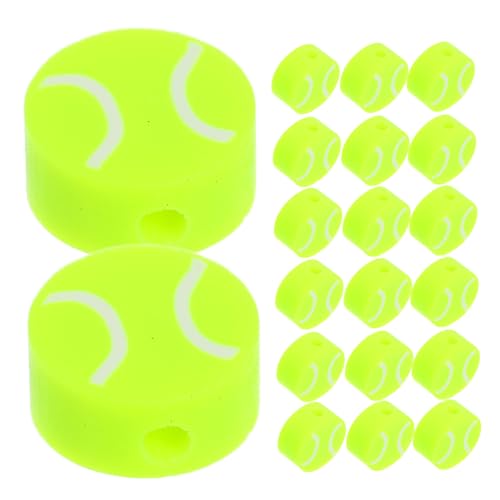 Homoyoyo 100 Stück Tennisball Perlen aus Polymer Clay Kleine Robuste Spacer Perlen für Schmuck DIY Bunte Bastelperlen für Armbänder Halsketten Ohrringe Kreative Schmuckcharms für Homoyoyo 100 Stück Tennisball Perlen aus Polymer Clay Kleine Robuste Spacer Perlen für Schmuck DIY Bunte Bastelperlen für Armbänder Halsketten Ohrringe Kreative Schmuckcharms für von Homoyoyo
