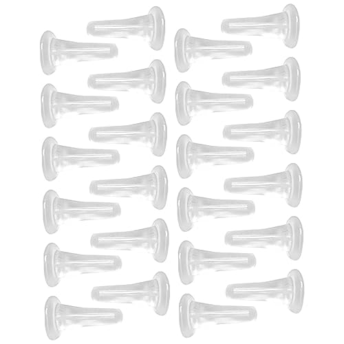 Homoyoyo 100 Stück Transparente Ohrstecker Verschlüsse Weichem Hautfreundlichem Kunststoff Wiederverwendbare Ohrring Stopper für Sicheren Halt Geeignet für Ohrstecker und DIY von Homoyoyo