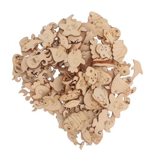Homoyoyo 100 Stück Unvollendete Holzfisch Schnitte Diy Holzmeerestiere Bastelset Dekorative Holzscheiben für Unterwasser Themen Kreative Bastelideen für Erwachsene für Tischdeko Homoyoyo 100 Stück Unvollendete Holzfisch Schnitte Diy Holzmeerestiere Bastelset Dekorative Holzscheiben für Unterwasser Themen Kreative Bastelideen für Erwachsene für Tischdeko von Homoyoyo