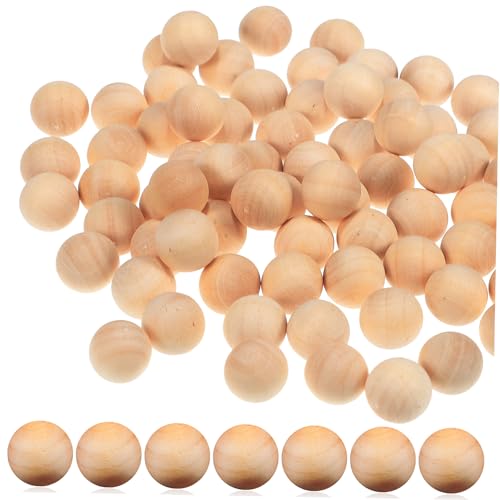 Homoyoyo 100 Stück Unvollendete Holzperlen Runde Holz Kugeln Bastelbedarf für Diy Projekte Glatte Oberfläche Kreativ Gestalten Robuste Homoyoyo 100 Stück Unvollendete Holzperlen Runde Holz Kugeln Bastelbedarf für Diy Projekte Glatte Oberfläche Kreativ Gestalten Robuste von Homoyoyo