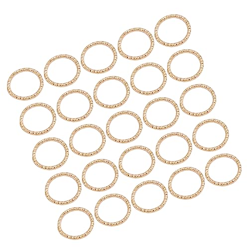 Homoyoyo 100 Stück Verbindungsringe Für Schmuck Sprungringe Zubehör Schmuckringe Für Anhänger Schmuckbefund Reifen Herstellung Schlüssel Schmuck Making Kit Schnallenringe Golden von Homoyoyo