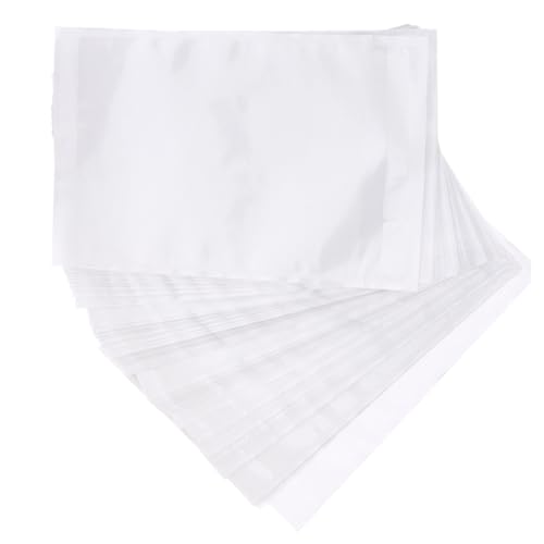 Homoyoyo 100 Stück Versandetiketten Umschläge Selbstklebende Versandtaschen Verpackungsetiketten Hüllen für Kartons Dokumententaschen Aufklebbar Transparent PE von Homoyoyo