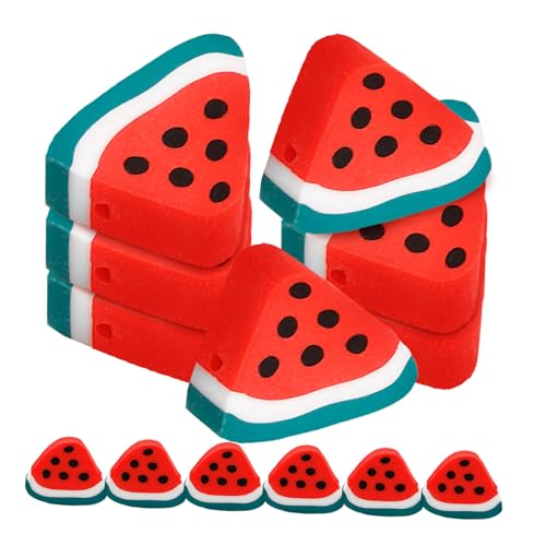 Homoyoyo 100 Stück Wassermelonen Perlen Polymer für Schmuckherstellung Lose Abstandshalter für Armbänder und Ohrringe für DIY Projekte von Homoyoyo