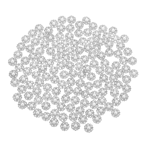 Homoyoyo 100 Stück Zirkonia Strass Blumenknöpfe Bastelknöpfe Mit Flacher Rückseite – Runde Verzierungen Für Die Schmuckherstellung Hochzeit Heimdekoration Und Heimwerkerarbeiten von Homoyoyo