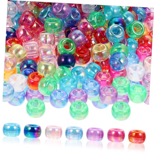 Homoyoyo 1000 Stück Acrylperlen Große Lochperlen für DIY Schmuckherstellung Bastelperlen für Armbänder und Kreative Projekte von Homoyoyo