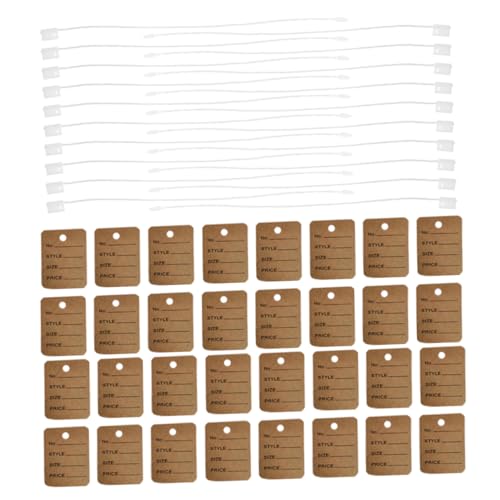 Homoyoyo 1000 Stück Beschreibbare Preisschilder Zum Aufhängen Von Kleidungsstücken, Schmuck, Etiketten, String-größenschilder, Kraftpapier-etiketten Für Kleidung, Schuhe, Einzelhandel, von Homoyoyo
