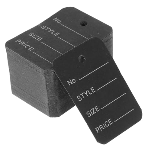 Homoyoyo 1000 Stück Preisschild Tag Kennzeichnungsetiketten Kleidungsetiketten für den Einzelhandel Einzelhandelsmarkierungs -Tags Kleidungsschilds Kleine beschreibbare Tags Papier Schwarz Homoyoyo 1000 Stück Preisschild Tag Kennzeichnungsetiketten Kleidungsetiketten für den Einzelhandel Einzelhandelsmarkierungs -Tags Kleidungsschilds Kleine beschreibbare Tags Papier Schwarz von Homoyoyo