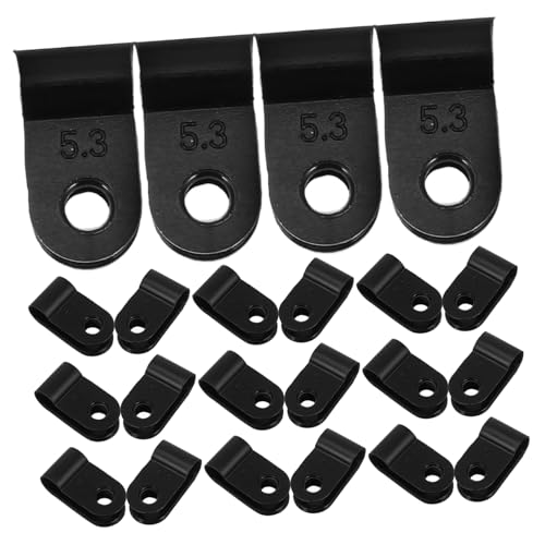 Homoyoyo 1000 Stück R-klemme Kabelmanagement-clip Kabelbefestigungsclips Kabelklemmen Für Drähte An Der Wand Kabelhalter Kabelbinder Drahtklammern Für Kabel Montageklammern Black Nylon von Homoyoyo