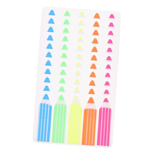 Homoyoyo 1000 Stück Teiliges Pet Haftnotizen Farbige Selbstklebende Index Tabs für Büro Schule Notizen Farben Je Praktische Seitenmarker für Organisation und Kennzeichnung von Homoyoyo