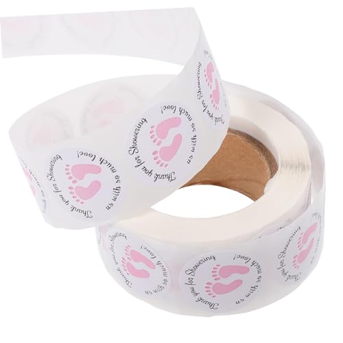 Homoyoyo 1000Stücke Selbstklebende Babyfüße Aufkleber Dankeschön Sticker für Babyparty Dekorationen Hautfreundlich und Langlebig für und Geldgeschenke Homoyoyo 1000Stücke Selbstklebende Babyfüße Aufkleber Dankeschön Sticker für Babyparty Dekorationen Hautfreundlich und Langlebig für und Geldgeschenke von Homoyoyo