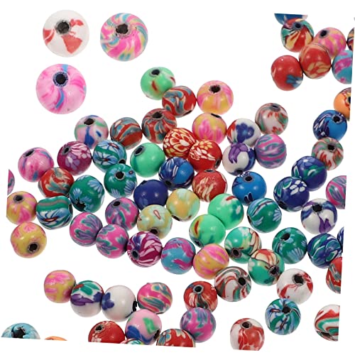Homoyoyo 100Stücke Bastelperlen Polymer für DIY Armbänder Runde Schmuckperlen Perlen zum Auffädeln für Bastelprojekte Homoyoyo 100Stücke Bastelperlen Polymer für DIY Armbänder Runde Schmuckperlen Perlen zum Auffädeln für Bastelprojekte von Homoyoyo