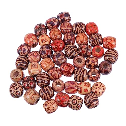 Homoyoyo 100Stücke Bemalte Holzperlen Runde DIY Schmuckperlen für Armbänder Ohrringe Bastelprojekte ca Zufällige Muster Homoyoyo 100Stücke Bemalte Holzperlen Runde DIY Schmuckperlen für Armbänder Ohrringe Bastelprojekte ca Zufällige Muster von Homoyoyo