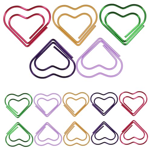 Homoyoyo 100Stücke Büroklammern Kleine Befestigungsklammern Für Dokumente Bürobedarf Dekorative Papierclips Liebevolle Büroklammern Für Notizen Und Kreative Projekte Homoyoyo 100Stücke Büroklammern Kleine Befestigungsklammern Für Dokumente Bürobedarf Dekorative Papierclips Liebevolle Büroklammern Für Notizen Und Kreative Projekte von Homoyoyo