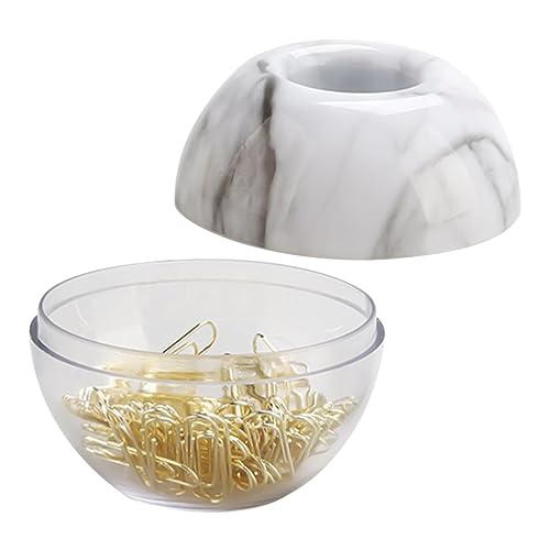 Homoyoyo 100Stücke Büroklammern mit Magnetgehäuse Deko Notizclips für Büro Schule und Zuhause für Dokumentenorganisation und Aufbewahrung Eleganter Box von Homoyoyo