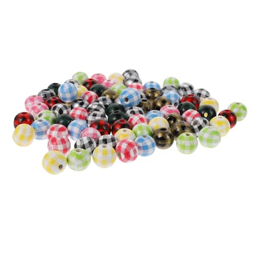 Homoyoyo 100Stücke DIY Holzperlen Spacer Perlen für Armbänder Schmuckherstellung und Bastelprojekte Bastelperlen für Dekorationen und Persönliche Schmuckstücke von Homoyoyo