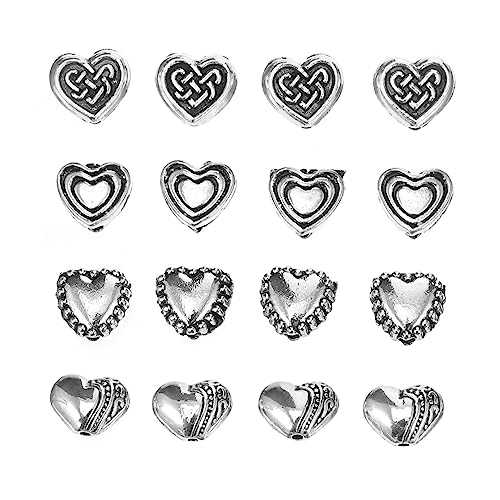 Homoyoyo 100Stücke DIY Spacer Perlen Herzform Vielseitige Dekorationsperlen für Armbänder Halsketten und Schmuckherstellung Langlebige und Praktische Metallperlen Homoyoyo 100Stücke DIY Spacer Perlen Herzform Vielseitige Dekorationsperlen für Armbänder Halsketten und Schmuckherstellung Langlebige und Praktische Metallperlen von Homoyoyo