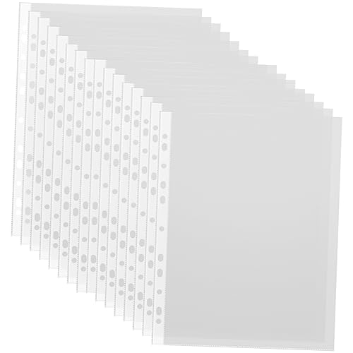 Homoyoyo 100Stücke Dateibeutel Wasserdichte Transparente Dokumentenordner für Sicheren Schutz von Fotos und Unterlagen Langlebiges Material für Zuhause von Homoyoyo