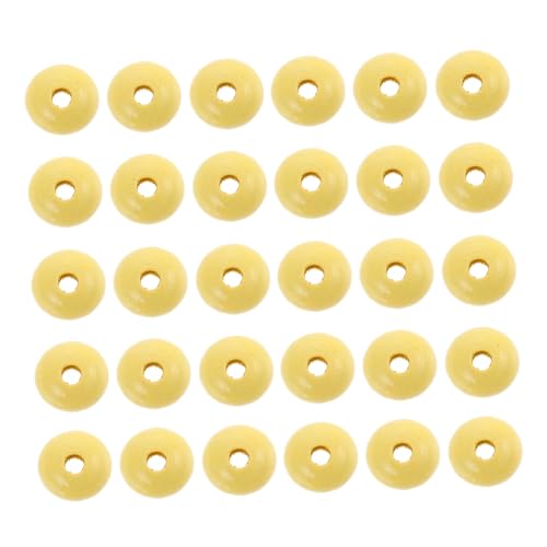 Homoyoyo 100Stücke Farbige Holzperlen für DIY Handwerk Praktische Bastelperlen für Schmuck Armbänder und Dekoration für Projekte und Bastelarbeiten von Homoyoyo
