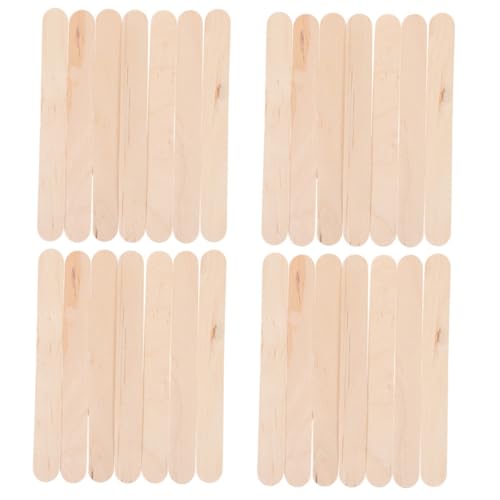 Homoyoyo 100Stücke Holz Eisstiele Große DIY Runde Holzstäbchen Für Bastelprojekte Für Eisherstellung Und Anwendungen von Homoyoyo