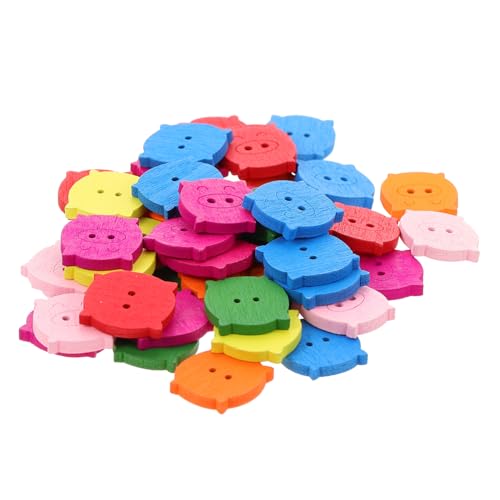 Homoyoyo 100Stücke Holzknöpfe im Schweinkopf Design DIY Bastelknöpfe für Nähprojekte Vielseitig Einsetzbar mit Löchern für Einfaches Nähen für Kinderkleidung und Kreative Homoyoyo 100Stücke Holzknöpfe im Schweinkopf Design DIY Bastelknöpfe für Nähprojekte Vielseitig Einsetzbar mit Löchern für Einfaches Nähen für Kinderkleidung und Kreative von Homoyoyo