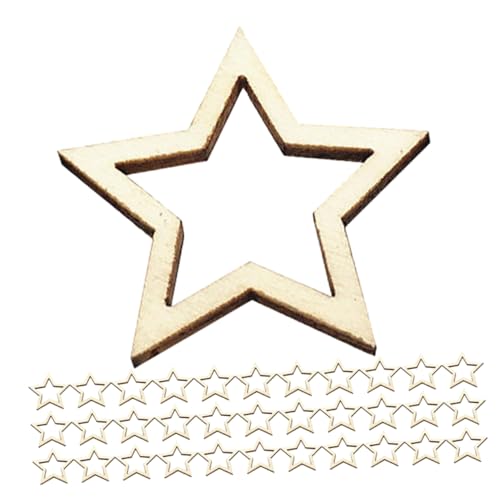 Homoyoyo 100Stücke Holzsterne Bastelset Unfertige Holzscheiben für DIY Dekoration für Hochzeiten Geburtstagsfeiern und Kunstprojekte Blanko zum Bemalen und Verzieren Homoyoyo 100Stücke Holzsterne Bastelset Unfertige Holzscheiben für DIY Dekoration für Hochzeiten Geburtstagsfeiern und Kunstprojekte Blanko zum Bemalen und Verzieren von Homoyoyo