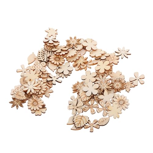 Homoyoyo 100Stücke Holzverzierungen Für DIY Bastelprojekte Holzblüten Und Holzausschnitte Für Kinderaktivitäten Heimdekoration Und Pädagogisches Homoyoyo 100Stücke Holzverzierungen Für DIY Bastelprojekte Holzblüten Und Holzausschnitte Für Kinderaktivitäten Heimdekoration Und Pädagogisches von Homoyoyo