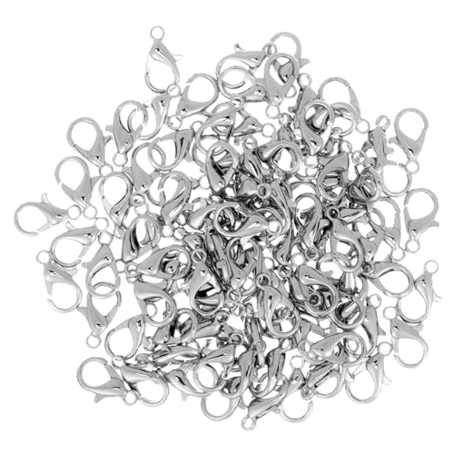 Homoyoyo 100Stücke Metalllegierung Hummerverschlüsse Für DIY Schmuckherstellung Glänzende Verbindungselemente Für Armbänder Und Halsketten Für Perlenarmband Und Lederbänder Homoyoyo 100Stücke Metalllegierung Hummerverschlüsse Für DIY Schmuckherstellung Glänzende Verbindungselemente Für Armbänder Und Halsketten Für Perlenarmband Und Lederbänder von Homoyoyo