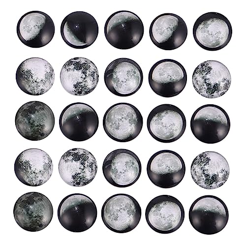 Homoyoyo 100Stücke Mondfinsternis Cabochons Mosaik Muster für Schmuckherstellung und Bastelprojekte Wunderschöne Mondphasen mit Papierstift der Rückseite Homoyoyo 100Stücke Mondfinsternis Cabochons Mosaik Muster für Schmuckherstellung und Bastelprojekte Wunderschöne Mondphasen mit Papierstift der Rückseite von Homoyoyo