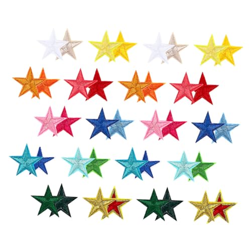 Homoyoyo 102 Stück Teiliges Bunte Fünfzackige Sterne Aufnäher Aufbügelbare Dekorative Patches für Diy Kleidung Rucksäcke Hüte und Accessoires Langlebigem Polyester Homoyoyo 102 Stück Teiliges Bunte Fünfzackige Sterne Aufnäher Aufbügelbare Dekorative Patches für Diy Kleidung Rucksäcke Hüte und Accessoires Langlebigem Polyester von Homoyoyo