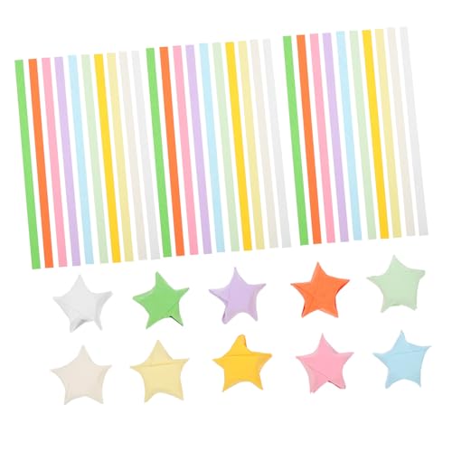 Homoyoyo 1030 Blatt Farben Origami Papierstreifen Bastelpapier für Papiersterne Faltpapier Bastelpapier DIY Dekoration für Innen Außen Party Basteln von Homoyoyo
