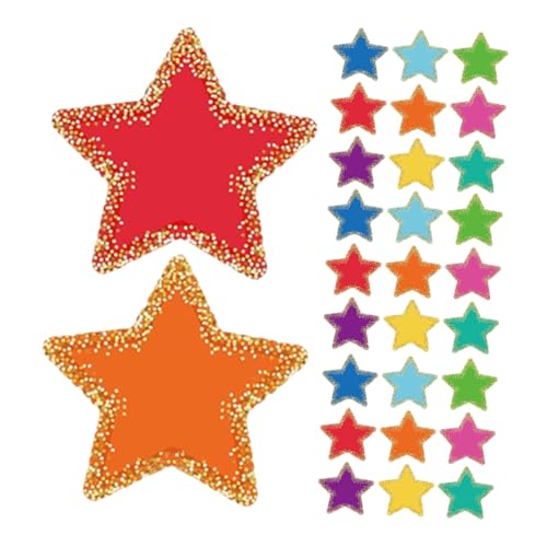 Homoyoyo 108 Blatt Sternpapier Schnittpapierstau Papiersterne Ornament Sternausschnitte Für Pinnwand Sternrand Für Pinnwände Pappsterne Zum Basteln Dekoration Bulletin Boards Trimm von Homoyoyo