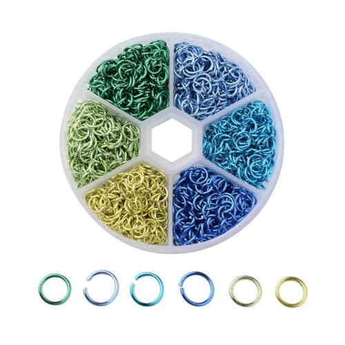 Homoyoyo 1080 Stück Aluminium Sprungringe Offene Verbindung Ringe Bunte Mix Farbe Schmuckherstellung DIY Anhänger Zubehör für Halsketten Armbänder Ohrringe Homoyoyo 1080 Stück Aluminium Sprungringe Offene Verbindung Ringe Bunte Mix Farbe Schmuckherstellung DIY Anhänger Zubehör für Halsketten Armbänder Ohrringe von Homoyoyo