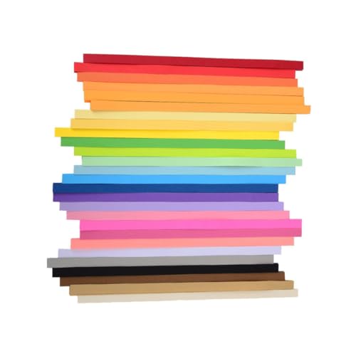 Homoyoyo 1080 Stück Teiliges Origami Stern Papier Farben Stabiles Quadratisches Bastelpapier für DIY Handwerk Buntes Sternen Faltpapier Vielseitig Einsetzbar für Kreative Bastelprojekte von Homoyoyo