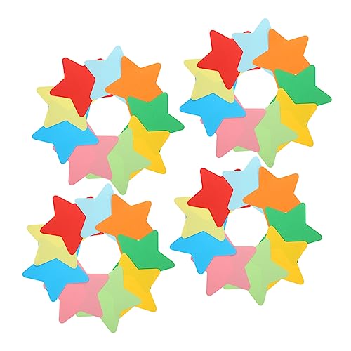 Homoyoyo 108Stücke Bunte Papierausschnitte Sternform DIY Bastelmaterial für Kreative Dekorationen für Kinderzimmer Mottopartys und Schulprojekte von Homoyoyo