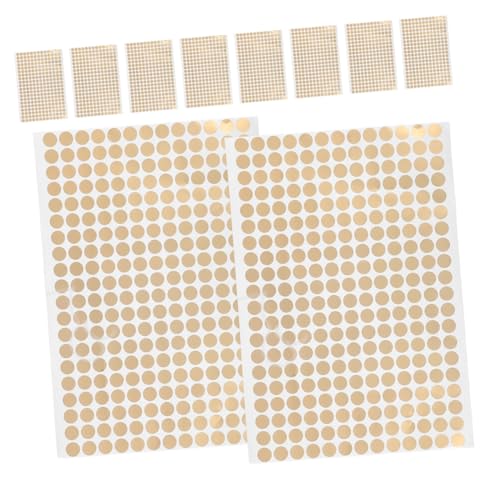 Homoyoyo 10Blätter Selbstklebende Runde Etiketten Goldene Punkte für DIY Sortierung und Belohnung für Zuhause und Büro Homoyoyo 10Blätter Selbstklebende Runde Etiketten Goldene Punkte für DIY Sortierung und Belohnung für Zuhause und Büro von Homoyoyo