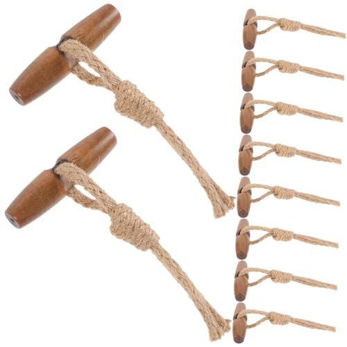 Homoyoyo 10Paare Holzknöpfe Horn Knebelverschlüsse für Jacken und Mäntel Dekorative Vintage Befestigungselemente Stabilem Baumwollseil für DIY Projekte und Näharbeiten Homoyoyo 10Paare Holzknöpfe Horn Knebelverschlüsse für Jacken und Mäntel Dekorative Vintage Befestigungselemente Stabilem Baumwollseil für DIY Projekte und Näharbeiten von Homoyoyo