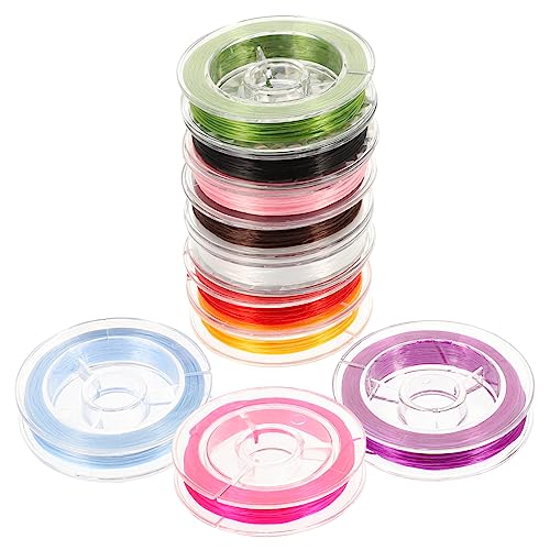 Homoyoyo 10Rollen Elastisches Schmuckseil Armband Schnur für DIY Halsketten Freundschaftsarmbänder Perlenarmbänder Dekorationsbedarf Hochwertige und Schnur Homoyoyo 10Rollen Elastisches Schmuckseil Armband Schnur für DIY Halsketten Freundschaftsarmbänder Perlenarmbänder Dekorationsbedarf Hochwertige und Schnur von Homoyoyo