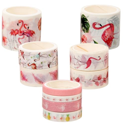 Homoyoyo 10Rollen Vintage Washi Tape Flamingo Design für DIY Bastelarbeiten Journaling Scrapbooking Dekoratives Klebeband für Kreative Projekte und Home Decor Homoyoyo 10Rollen Vintage Washi Tape Flamingo Design für DIY Bastelarbeiten Journaling Scrapbooking Dekoratives Klebeband für Kreative Projekte und Home Decor von Homoyoyo