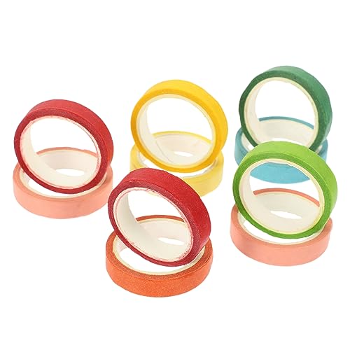 Homoyoyo 10Rollen Washi Tape Bonbonfarben Abdeckband Papier Klebeband Für DIY Scrapbooking Journals Und Dekorationen Homoyoyo 10Rollen Washi Tape Bonbonfarben Abdeckband Papier Klebeband Für DIY Scrapbooking Journals Und Dekorationen von Homoyoyo
