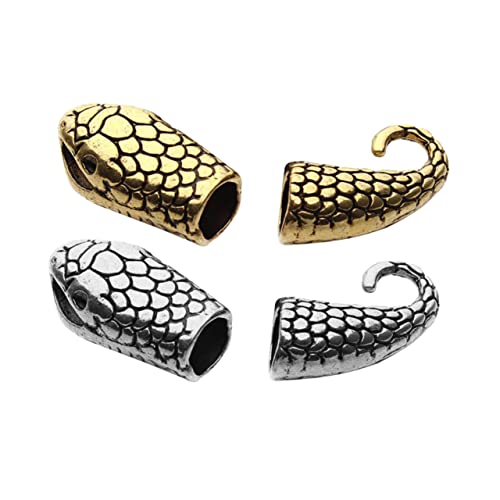 Homoyoyo 10Satz DIY Schmuckzubehör Schlangenkopf Verbindungsverschlüsse Für Armbänder Und Halsketten Lederseil Verschlüsse Für Schmuckherstellung Gemischter Stil Homoyoyo 10Satz DIY Schmuckzubehör Schlangenkopf Verbindungsverschlüsse Für Armbänder Und Halsketten Lederseil Verschlüsse Für Schmuckherstellung Gemischter Stil von Homoyoyo