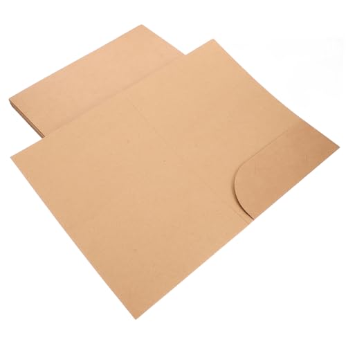 Homoyoyo 10Stücke Aktenordner aus Kraftpapier Stabiler Dokumentenorganizer für Büro Schule und Zuhause zur Aufbewahrung Wichtiger Unterlagen Einfach zu Handhaben und Langlebig von Homoyoyo