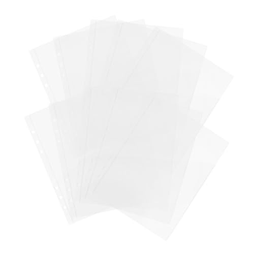 Homoyoyo 10Stücke Aufbewahrungsbeutel Transparente Klarsichthüllen für Dokumente Nachfüllbar für Rechnungen und Fotos Langlebige PVC Taschen für Flexibles Organisieren von Homoyoyo
