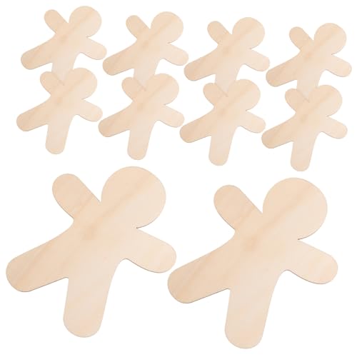 Homoyoyo 10Stücke DIY Holz Ausschnitte Unfertige Weihnachtsdekoration Lebkuchenmann Holzfiguren Für Bastelprojekte Graffiti Holzscheiben Weihnachtsbaum Dekoration Holz Homoyoyo 10Stücke DIY Holz Ausschnitte Unfertige Weihnachtsdekoration Lebkuchenmann Holzfiguren Für Bastelprojekte Graffiti Holzscheiben Weihnachtsbaum Dekoration Holz von Homoyoyo