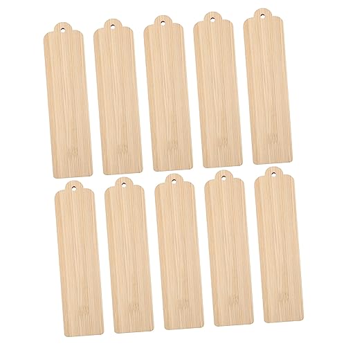 Homoyoyo 10Stücke DIY Lesezeichen Holz Blanko zum Basteln für Personalisierte Lesezeichen Dekoration und mit Lochdesign und Abgerundeten Kanten Homoyoyo 10Stücke DIY Lesezeichen Holz Blanko zum Basteln für Personalisierte Lesezeichen Dekoration und mit Lochdesign und Abgerundeten Kanten von Homoyoyo