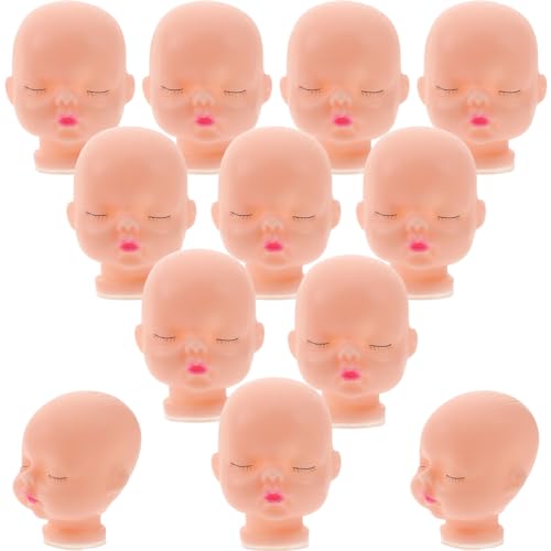 Homoyoyo 10Stücke DIY Puppenköpfe Schlüsselbund Handgefertigte Puppenköpfe Für Bastelprojekte Als Zubehör Für Puppen Verschiedenen Designs Erhältlich von Homoyoyo