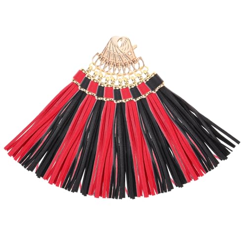Homoyoyo 10Stücke DIY Quasten Schlüsselanhänger Kunstleder Dekorative Taschenanhänger Und Charmante Quasten Pendants Für Handtaschen Und Geldbörsen von Homoyoyo