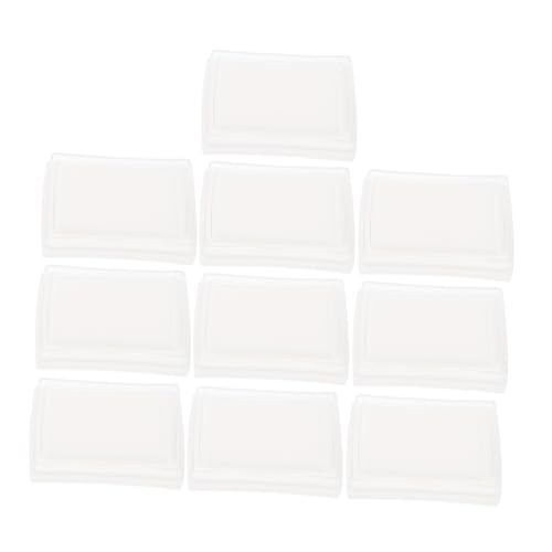 Homoyoyo 10Stücke DIY Stempelkissen Waschbare Tintenpolster für Büro und Handwerk Leere Briefmarkenkissen Hochdichtem für Scrapbooking und Projekte von Homoyoyo